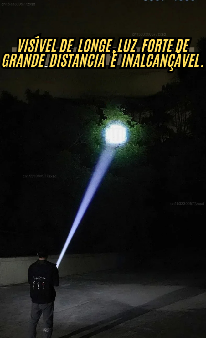 Lanterna Shark Pro a Prova d'Agua Modelo Premium Iluminação a Longa Distancia.
