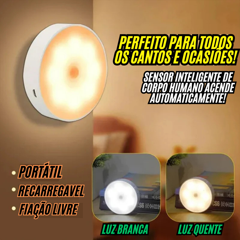 LED com Sensor de Movimento / Recarregável