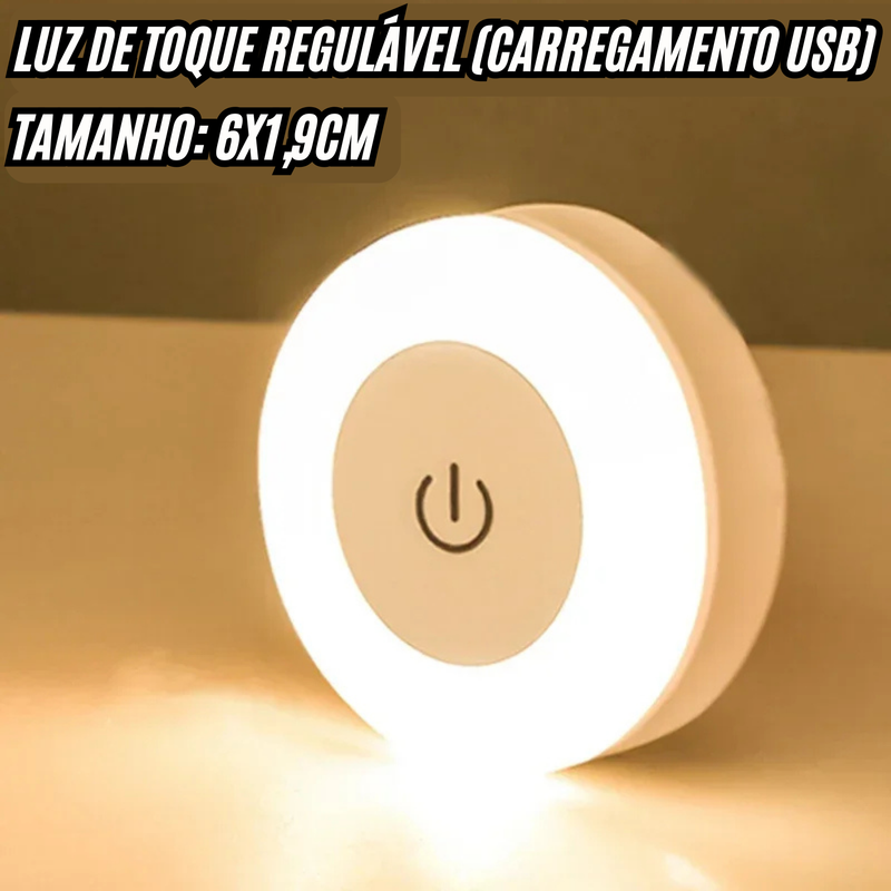 Luminaria Noturna Recarregavel Bolinha Exclusiva de LED