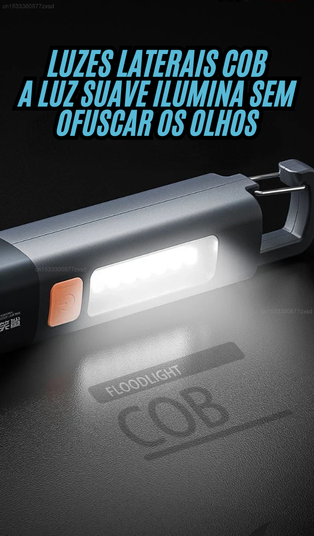 Lanterna Shark Pro a Prova d'Agua Modelo Premium Iluminação a Longa Distancia.