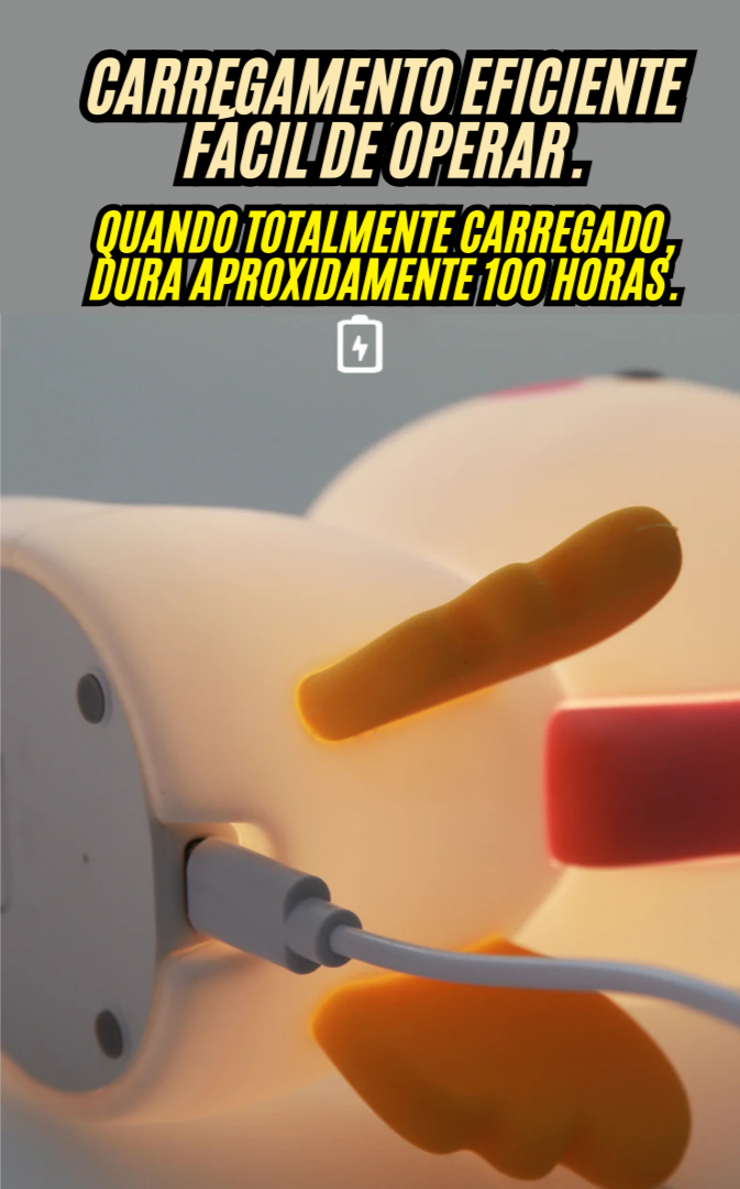 Unicórnio Camaleão 7 Cores de Silicone Sensível ao Toque para Crianças Dormir a Noite.