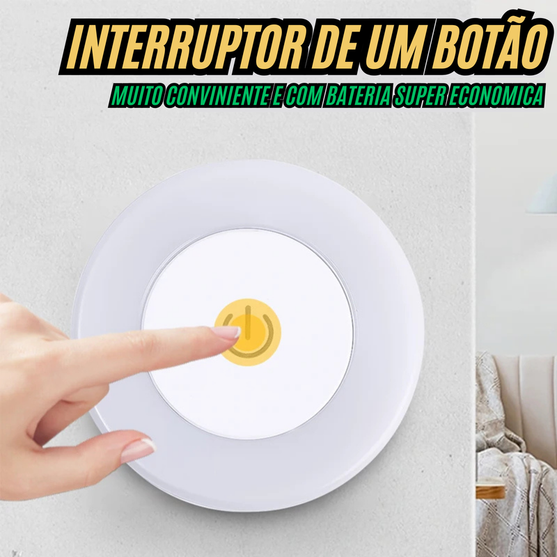 Luminaria Noturna Recarregavel Bolinha Exclusiva de LED
