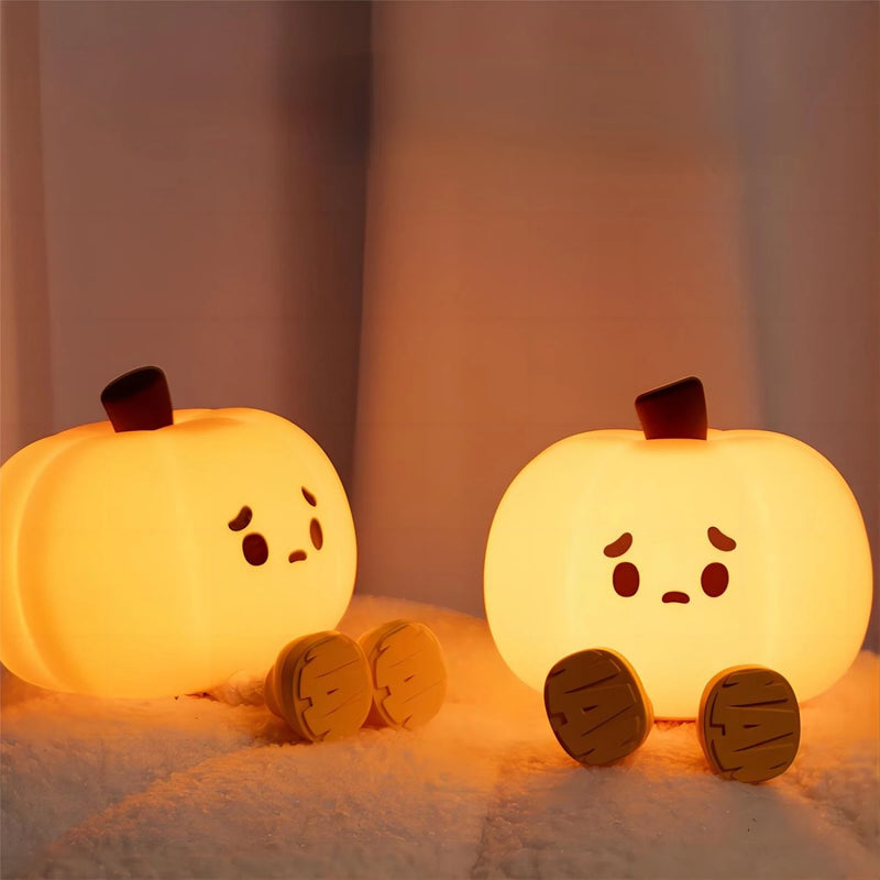 Mini Abobora Fofa - Luminária Noturna