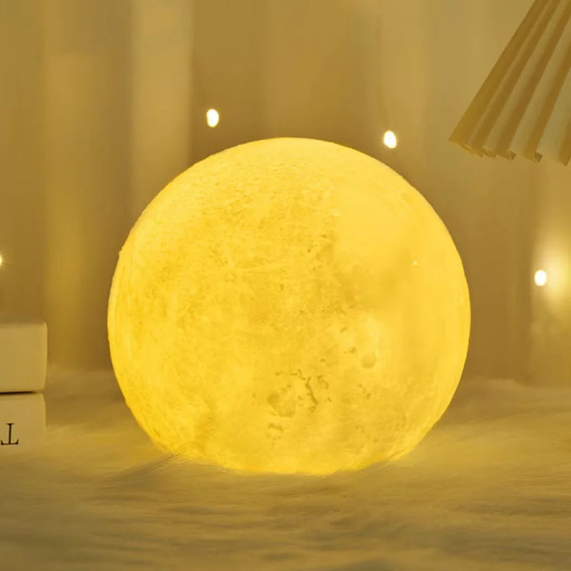 Luminária Noturna da Lua para Adormecer a Noite