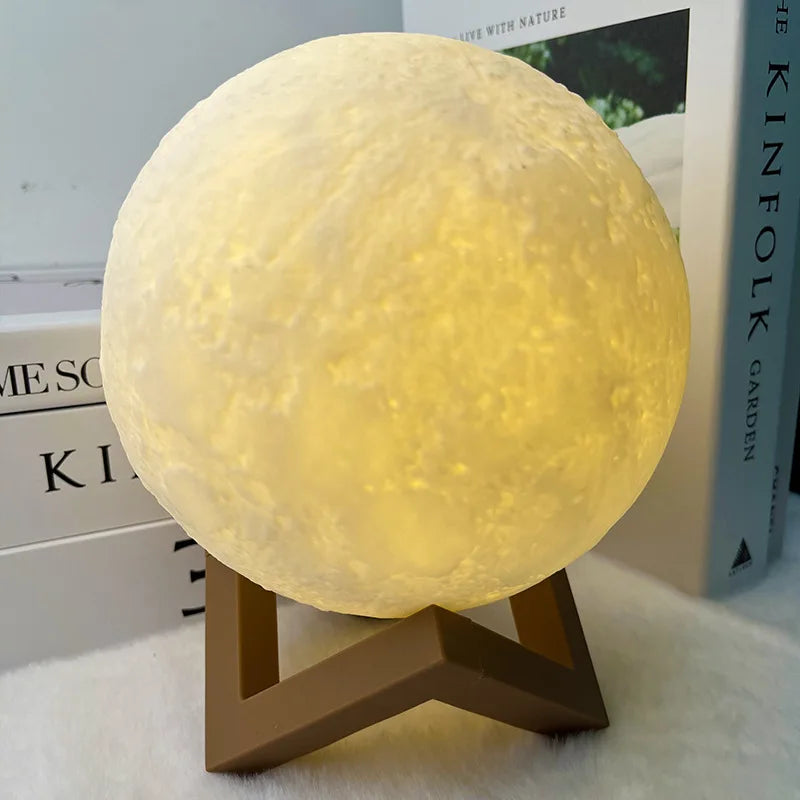 Luminária Noturna da Lua para Adormecer a Noite