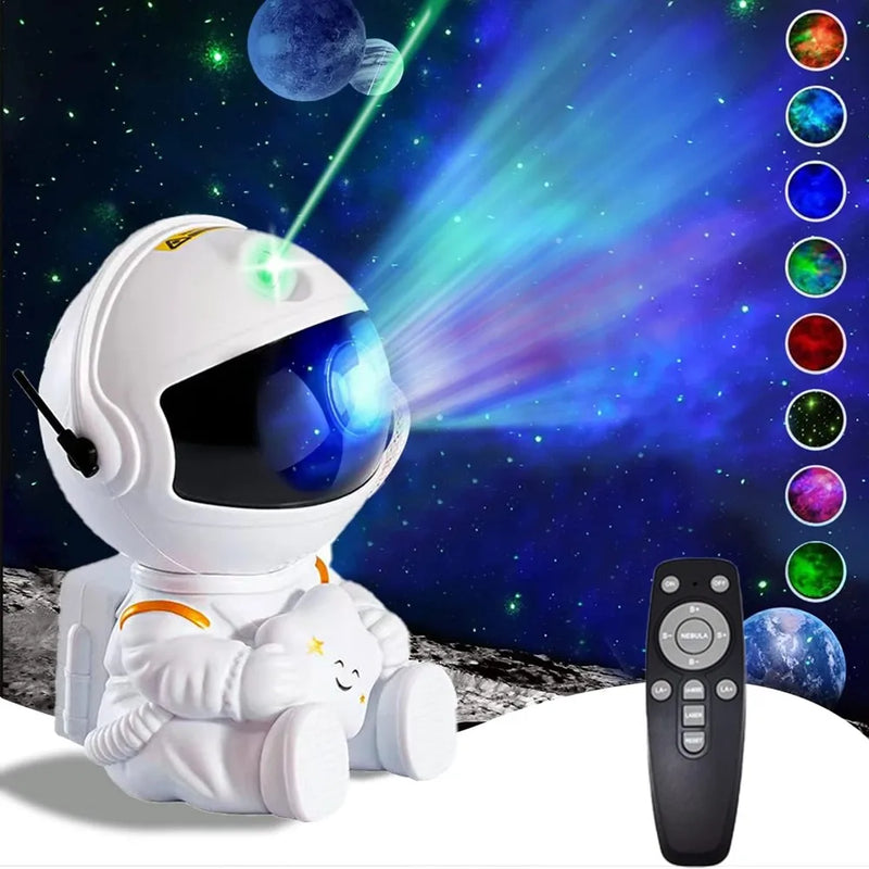 Astronauta Projetor Galáxia Luz da Noite para Crianças Dormir a Noite.