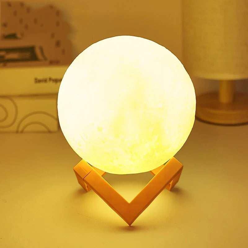 Luminária Noturna da Lua para Adormecer a Noite