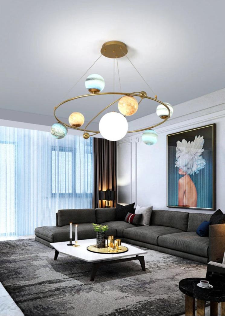 Planetas Atmosféricos de LED pra Sala de estar, Quartos e Hotéis / Peça Premium Modelo de Luxo