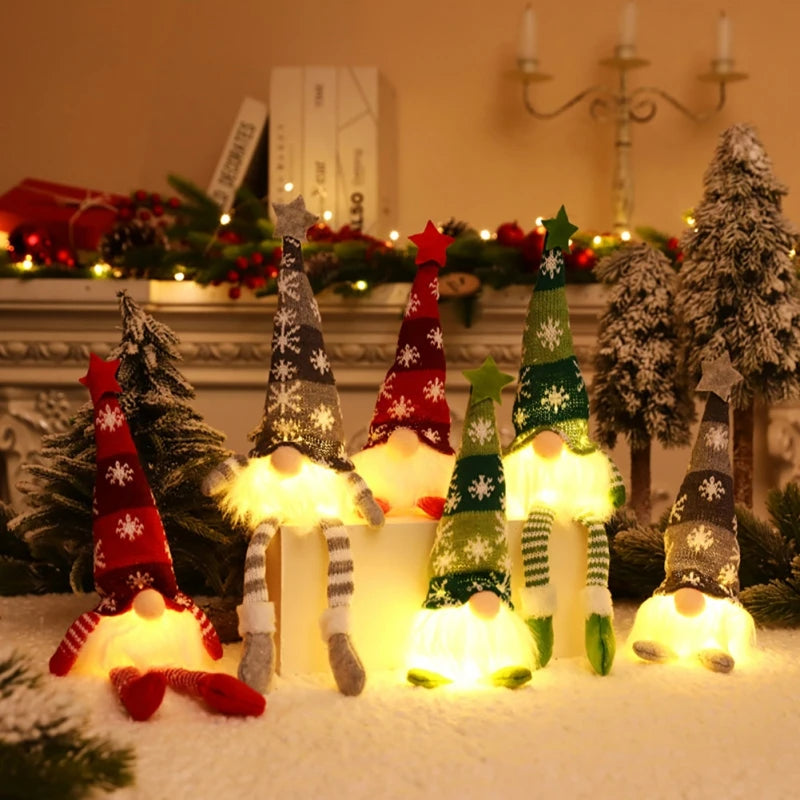 Pequenino Gnomo Luminária de Natal