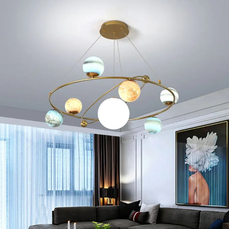 Planetas Atmosféricos de LED pra Sala de estar, Quartos e Hotéis / Peça Premium Modelo de Luxo