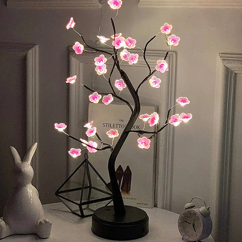 Árvores Artificiais de LED para Mesas Decoração Moderna Exclusiva