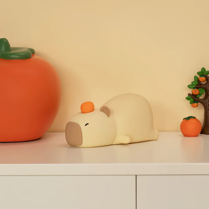 Mini Luminária LED Capivara de Silicone