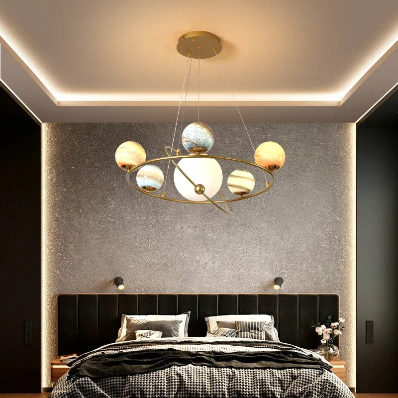 Planetas Atmosféricos de LED pra Sala de estar, Quartos e Hotéis / Peça Premium Modelo de Luxo
