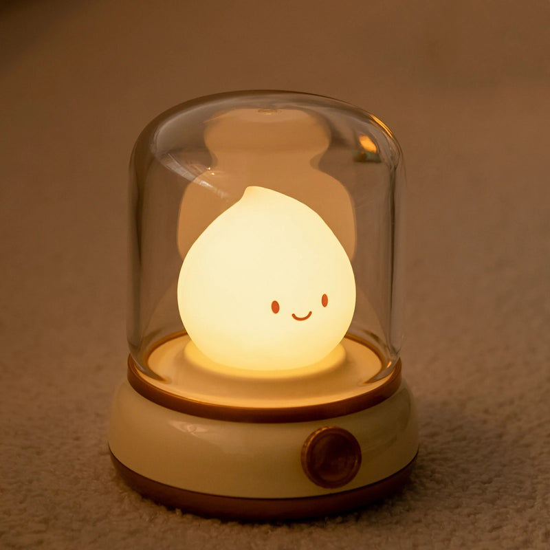 Mini Luminaria Noturna Recarregavel Para Crianças Dormir a Noite