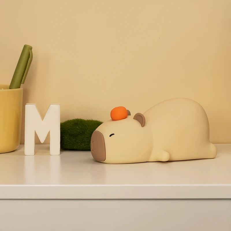 Mini Luminária LED Capivara de Silicone