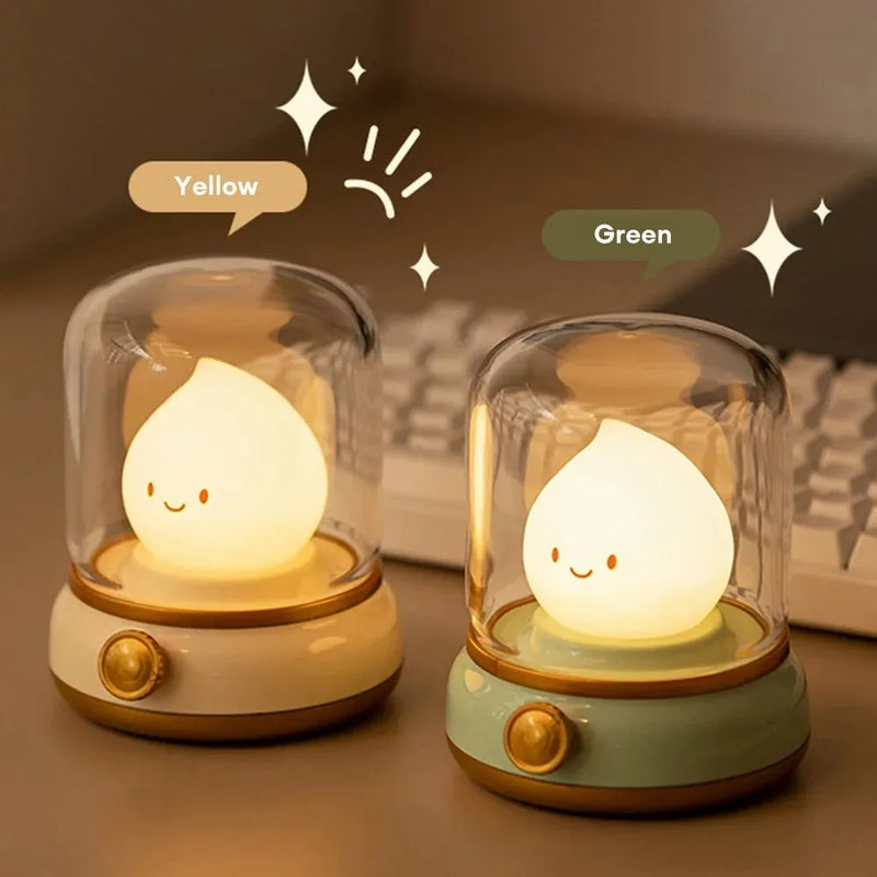 Mini Luminaria Noturna Recarregavel Para Crianças Dormir a Noite