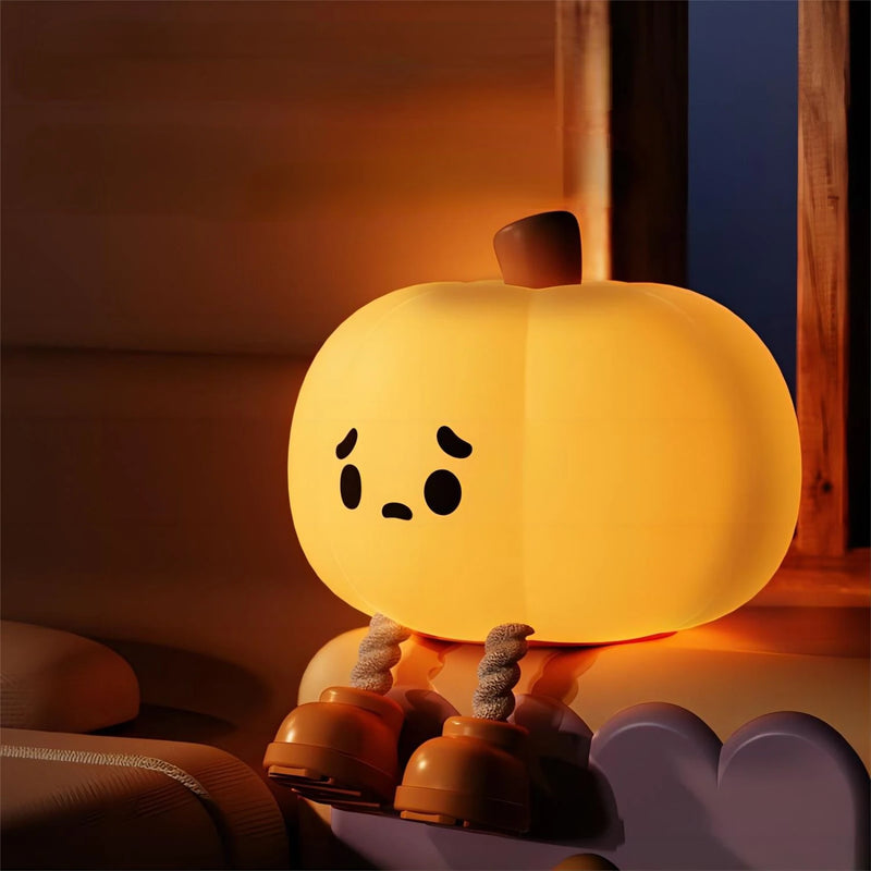Mini Abobora Fofa - Luminária Noturna