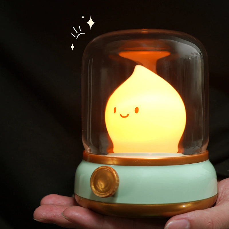 Mini Luminaria Noturna Recarregavel Para Crianças Dormir a Noite