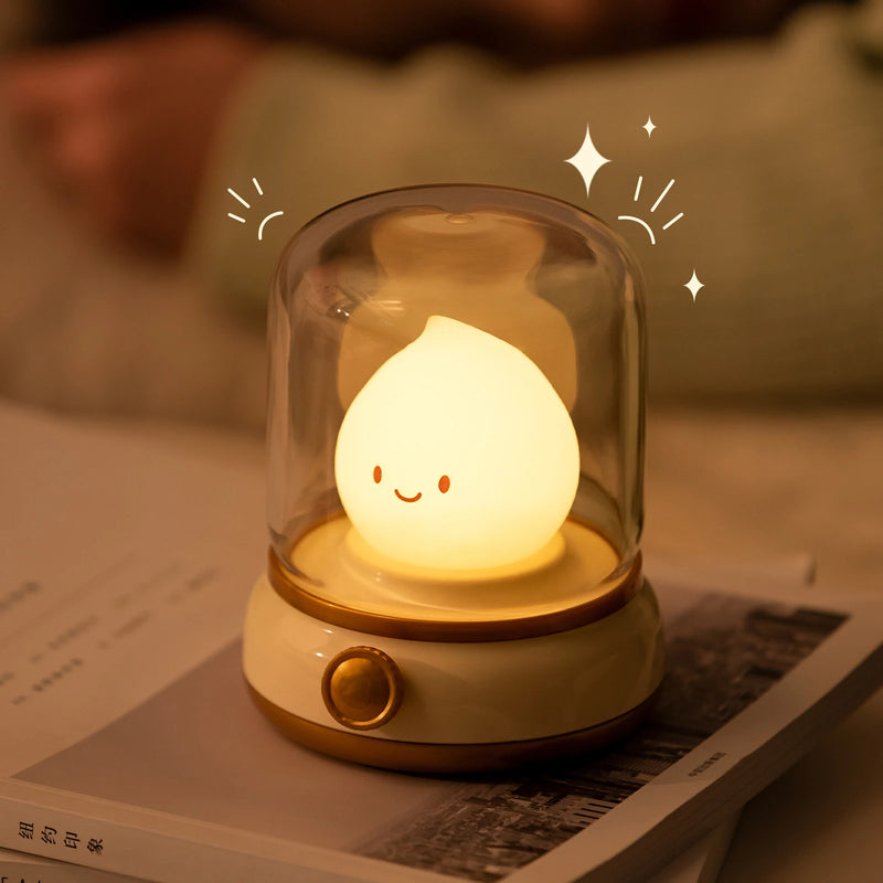 Mini Luminaria Noturna Recarregavel Para Crianças Dormir a Noite
