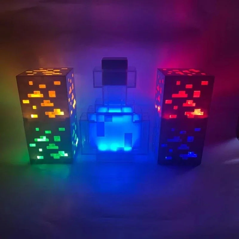 Luminária Infantil de LED Recarregável - MINECRAFT