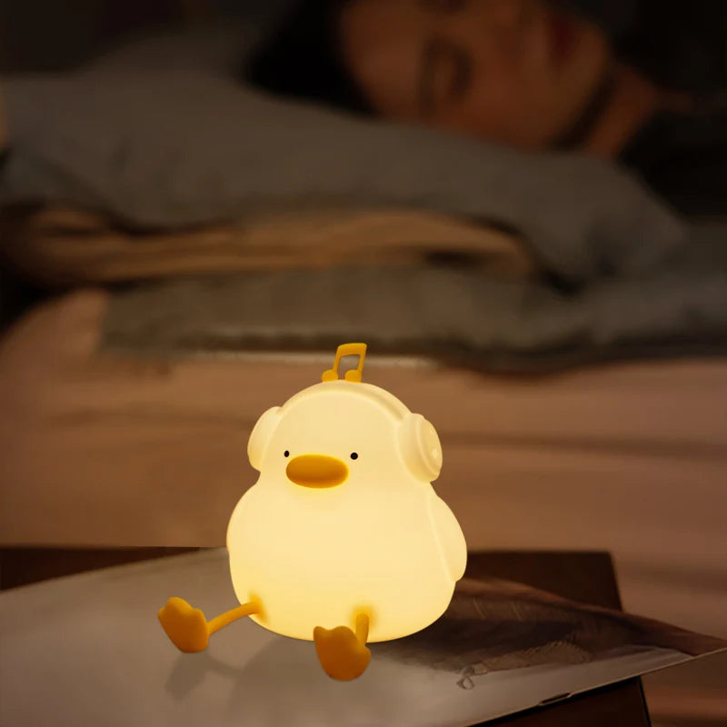 Luminária de LED Patinho de Silicone Recarregavel