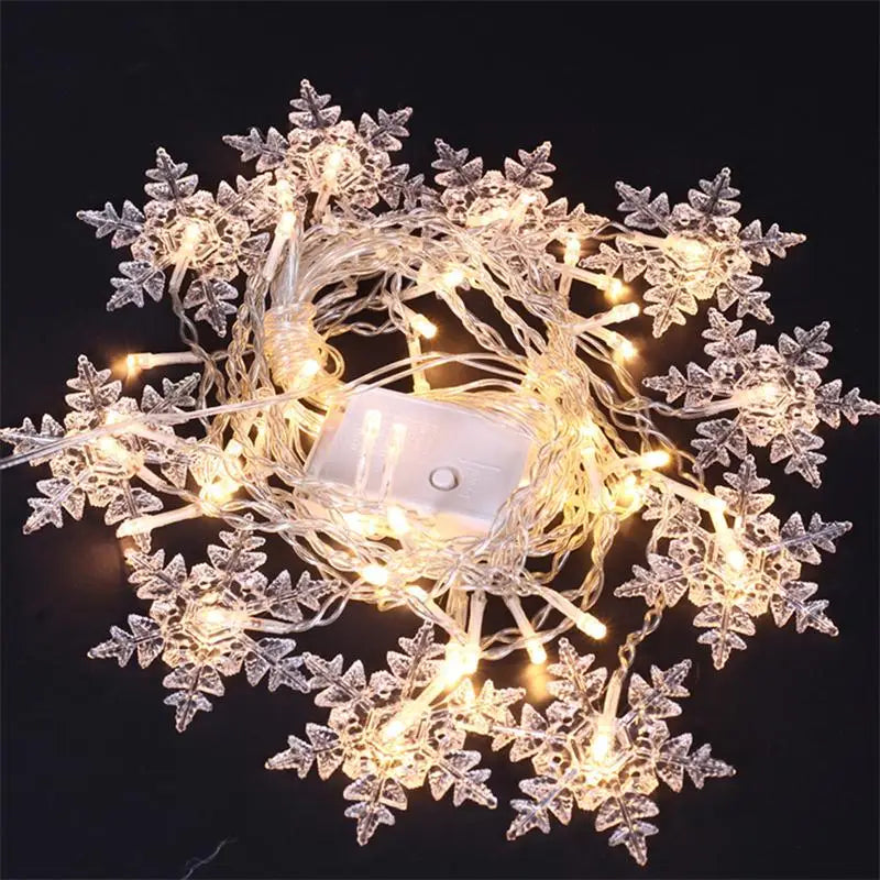 Decoração Moderna Flocos de Neve Natalino (3.2m) a prova d'Agua