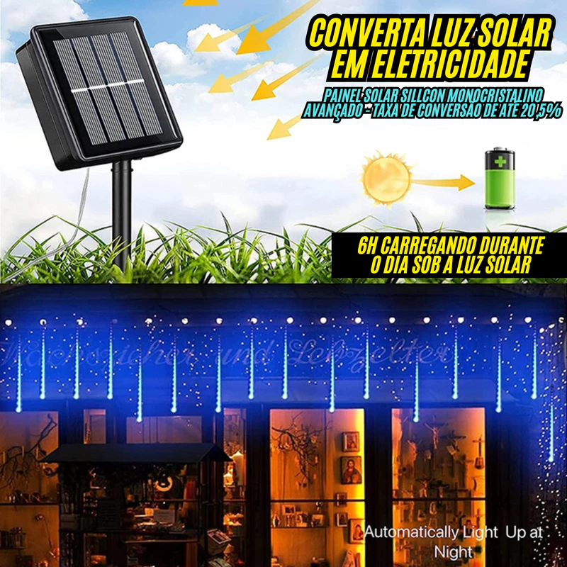 Chuva de Meteoro Atmosferica Decoração de Natal Moderna a prova d'Agua