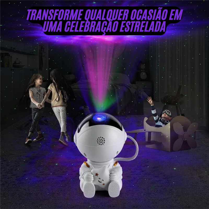 Astronauta Projetor Galáxia Luz da Noite para Crianças Dormir a Noite.