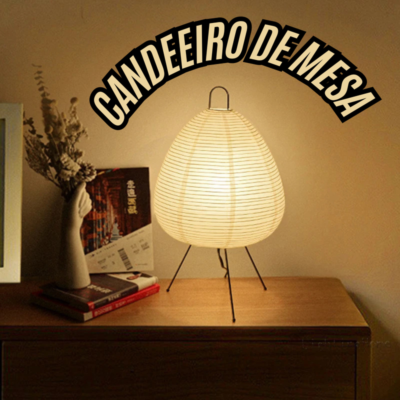 Candeeiro de Mesa Japonês Yong Exclusivo