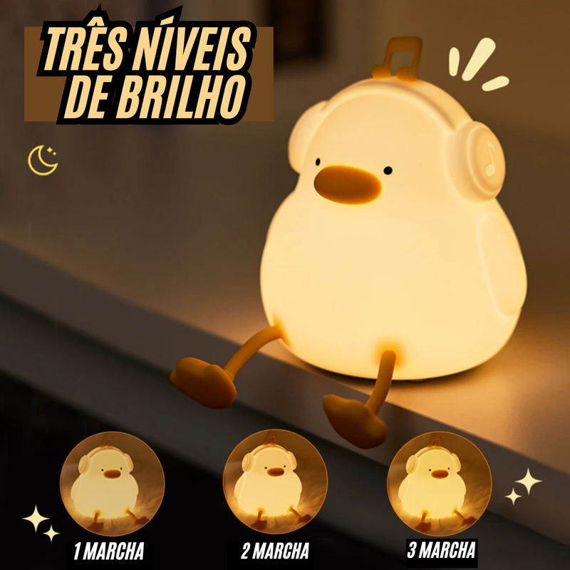 Luminária de LED Patinho de Silicone Recarregavel